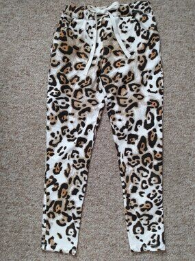 Venti6 Bianco Jogger Pants Made In Italy With Drawstring And 4 Pockets ~ New